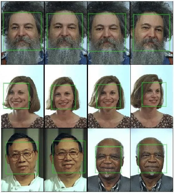 FERET dataset of colored images of men and women