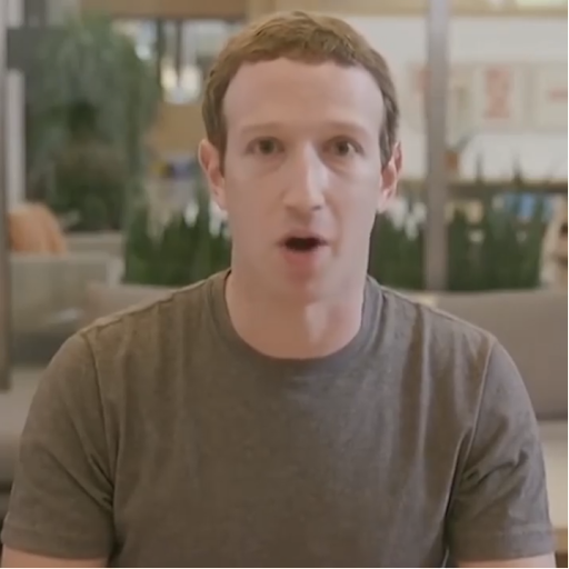 Mark Zuckerberg's deepfake is easily detected due to constantly moving head contour