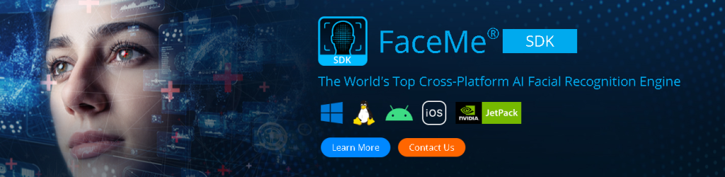 Facial recognition engine FaceMe operated by AI