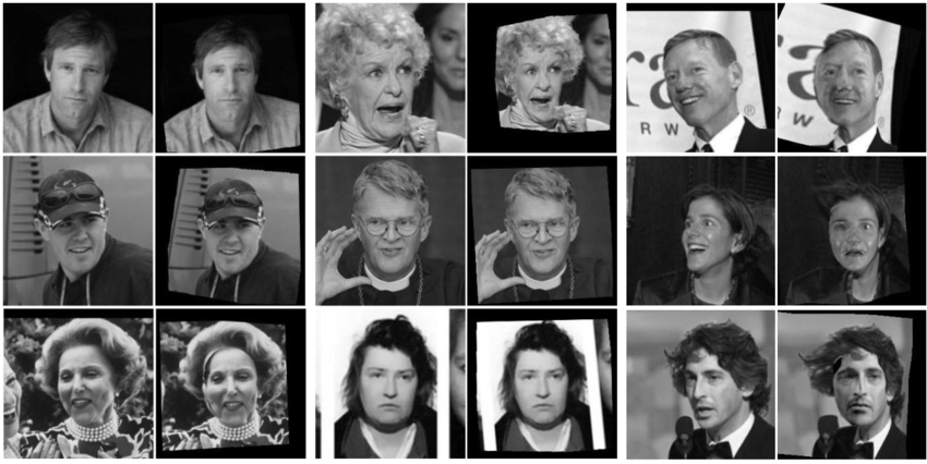 Wild database with images of men and women in different settings