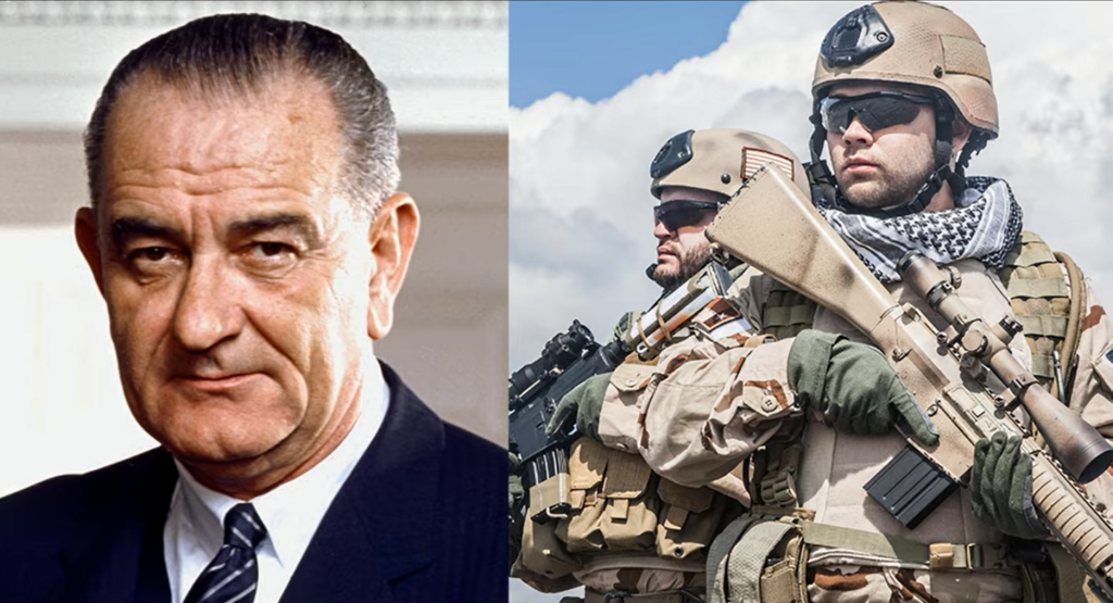 Lyndon Johnson's audio deepfake reciting the "Navy Seals copypasta"