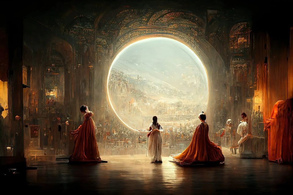 Midjourney’s prize-winning painting Théâtre d'Opéra Spatial