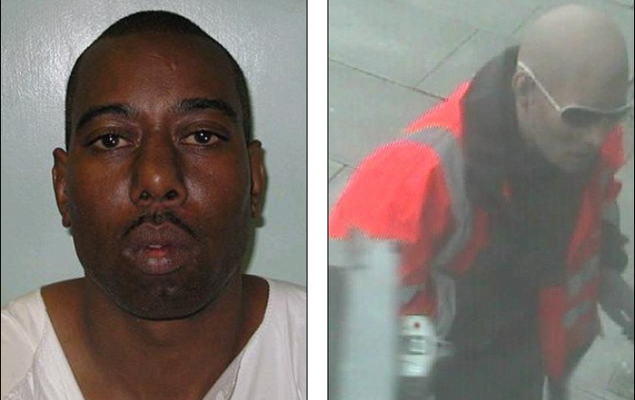 Another example of a real-life concealment attack, in which the culprit’s genuine skin tone (left) was altered to trick surveillance