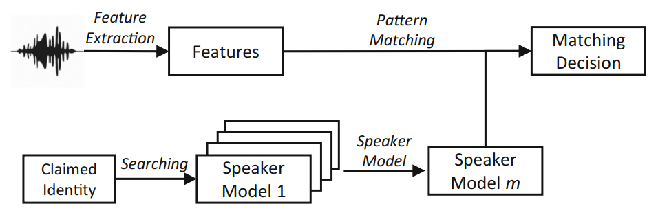 Schematic representation of speaker verification