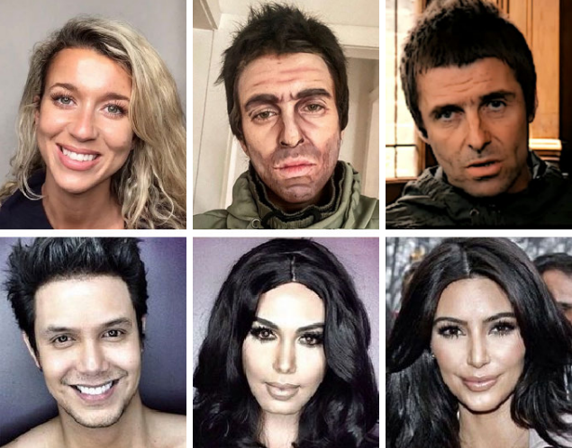 Skillfully applied makeup can result in highly realistic impersonations
